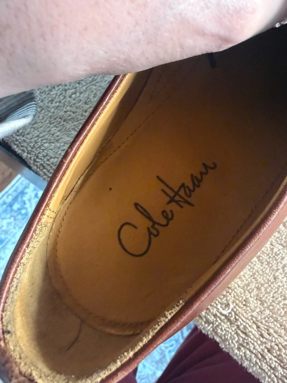 Cole Haan Men's Brown Leather Lace-Up Dress‎ Shoes size 13m